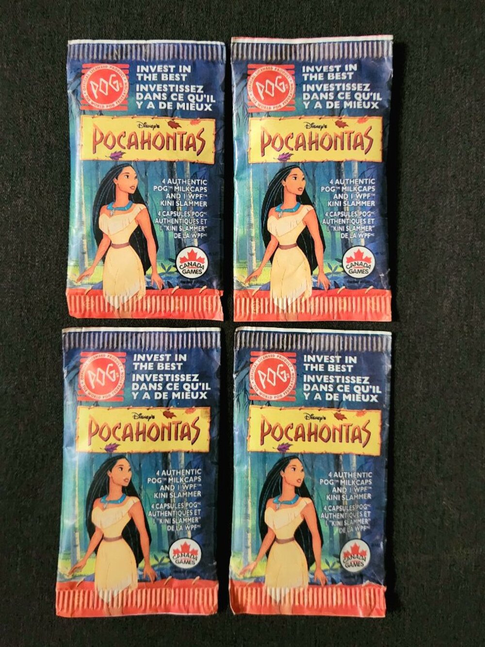 Disney Pocahontas POG Sealed Packs